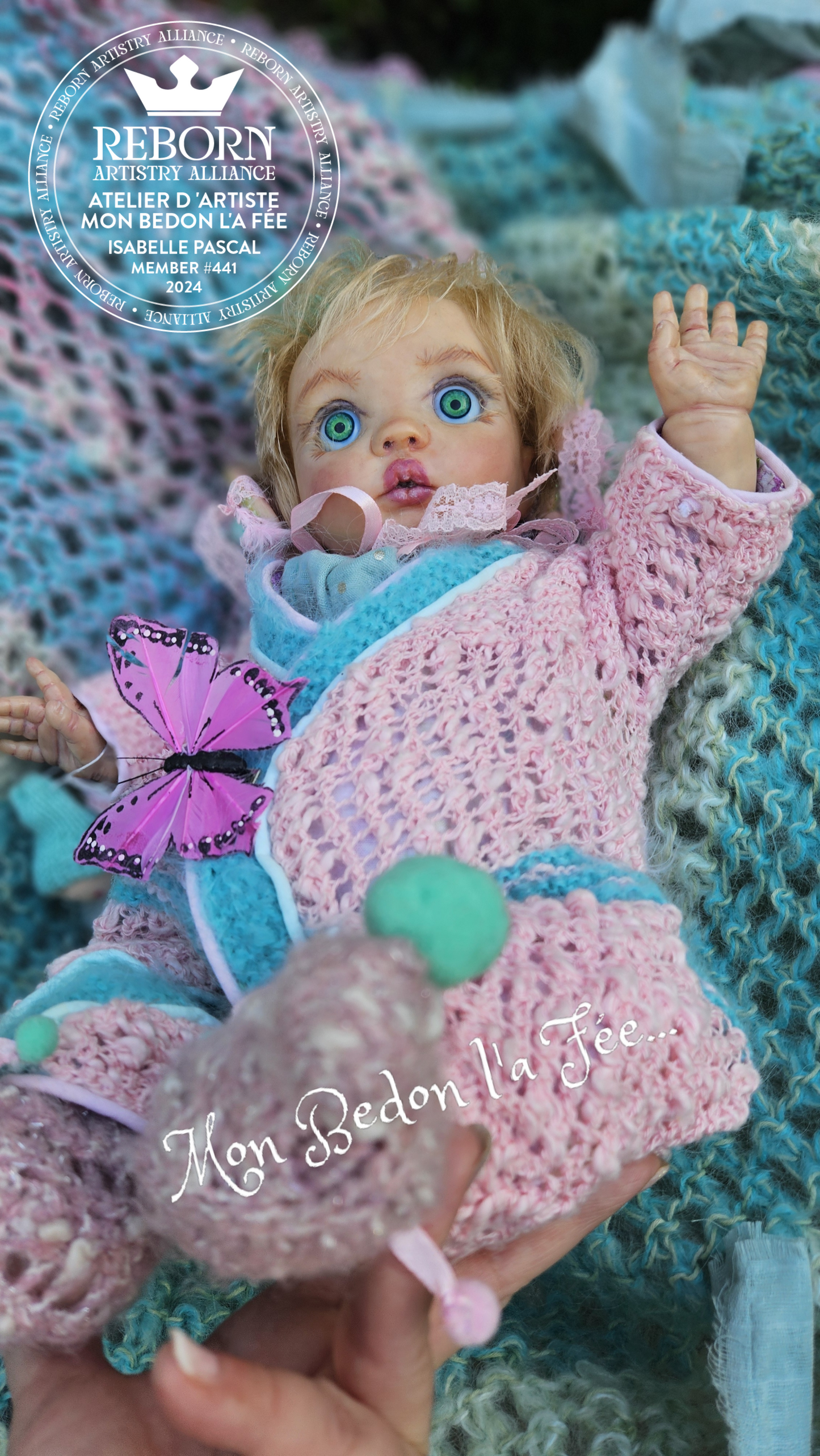 Poupée reborn authentique Peeka by Bonnie Brown