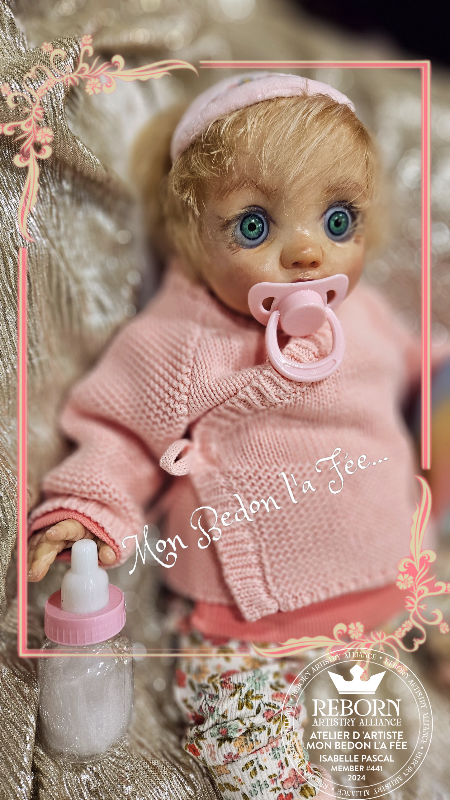 Poupée reborn authentique Peeka by Bonnie Brown