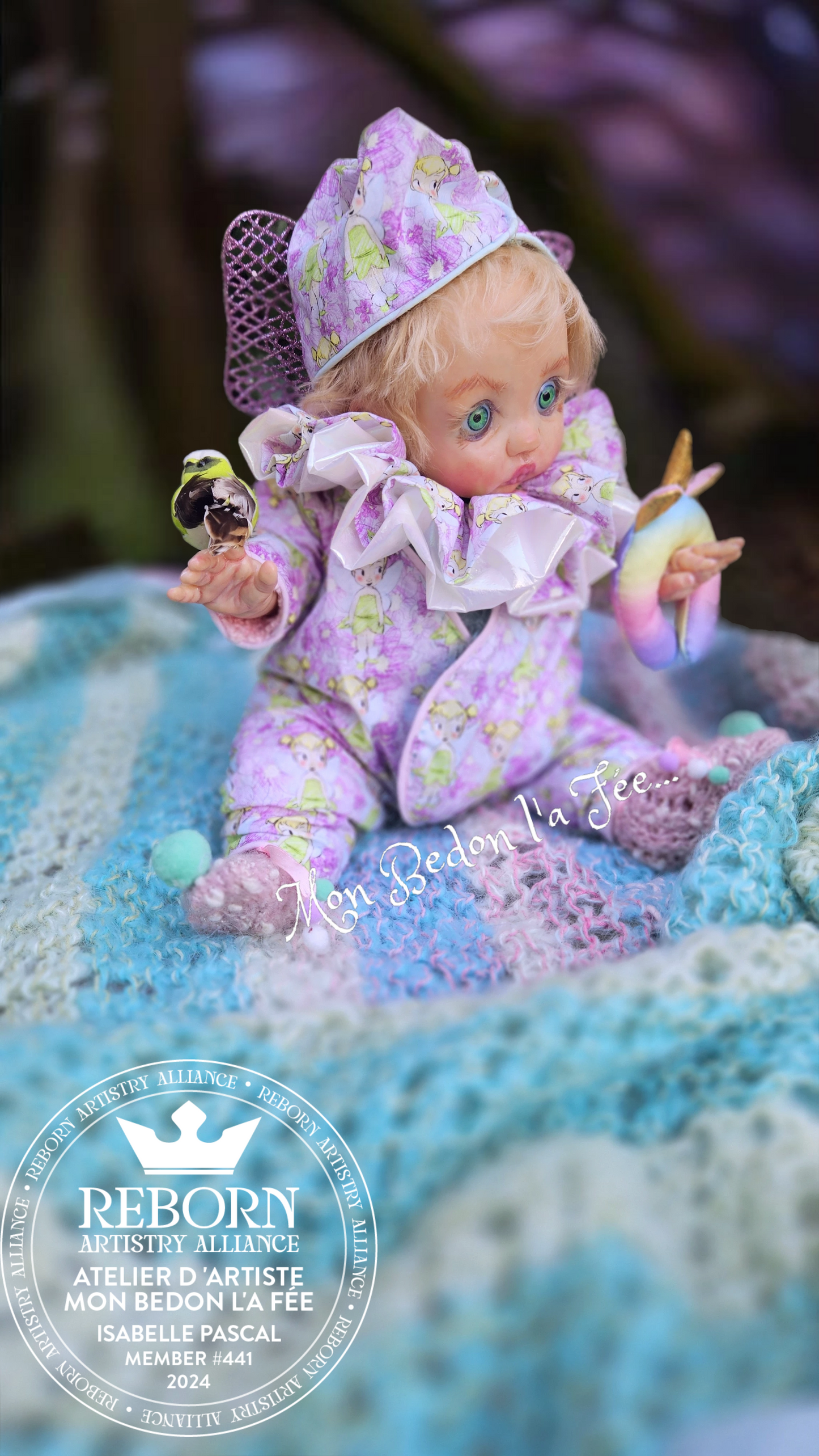 Poupée reborn authentique Peeka by Bonnie Brown