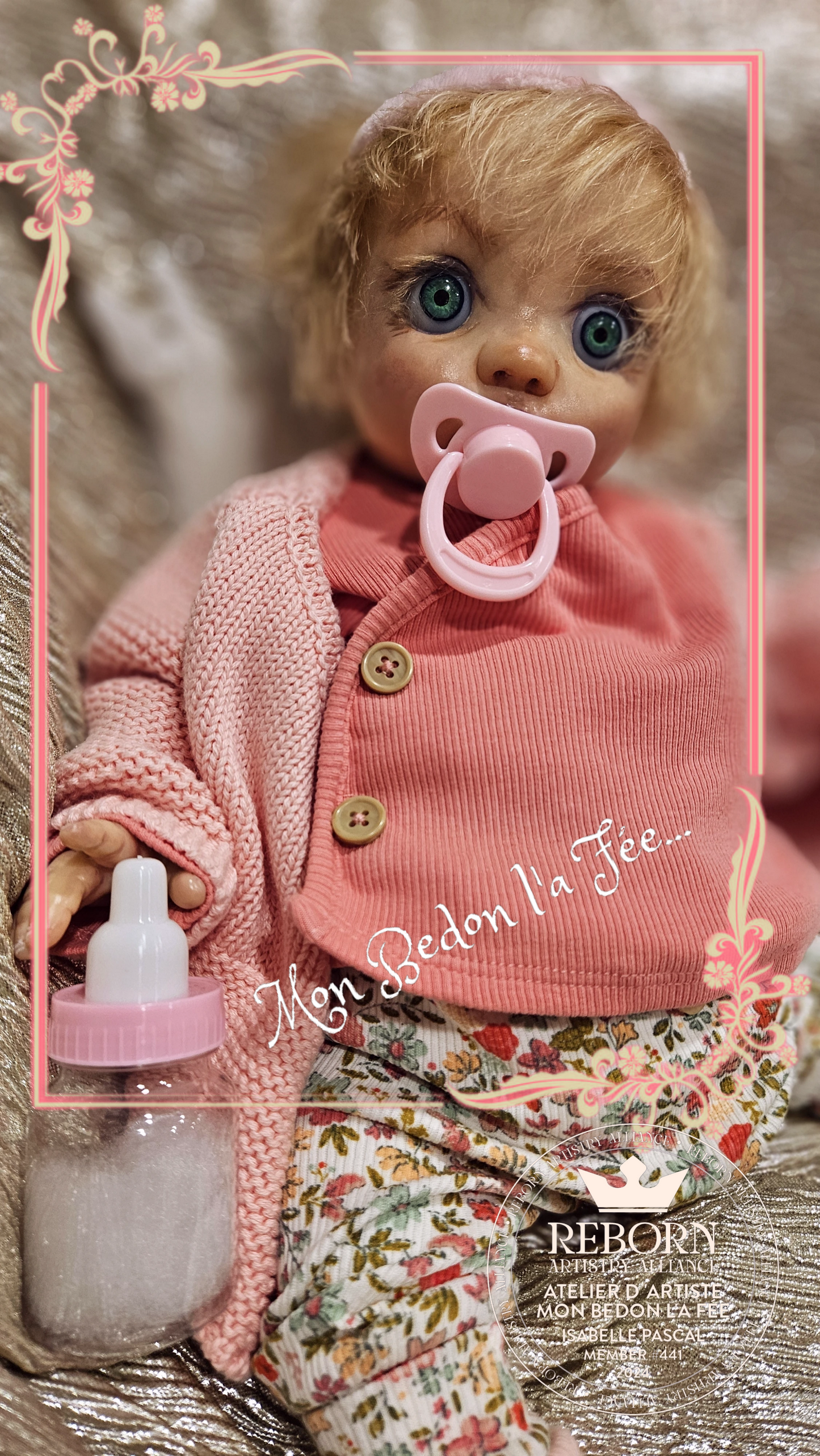 Poupée reborn authentique Peeka by Bonnie Brown