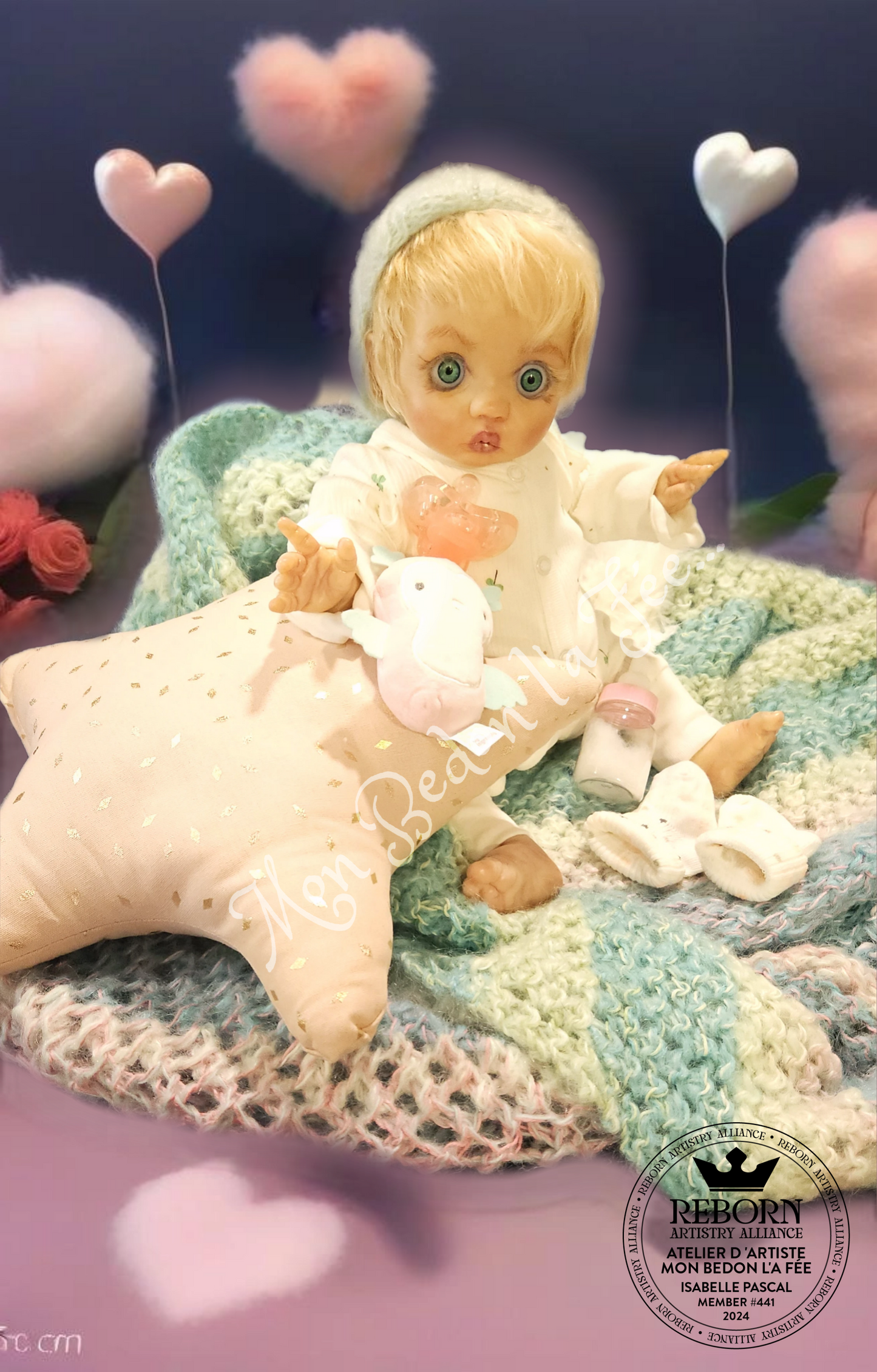 Poupée reborn authentique Peeka by Bonnie Brown