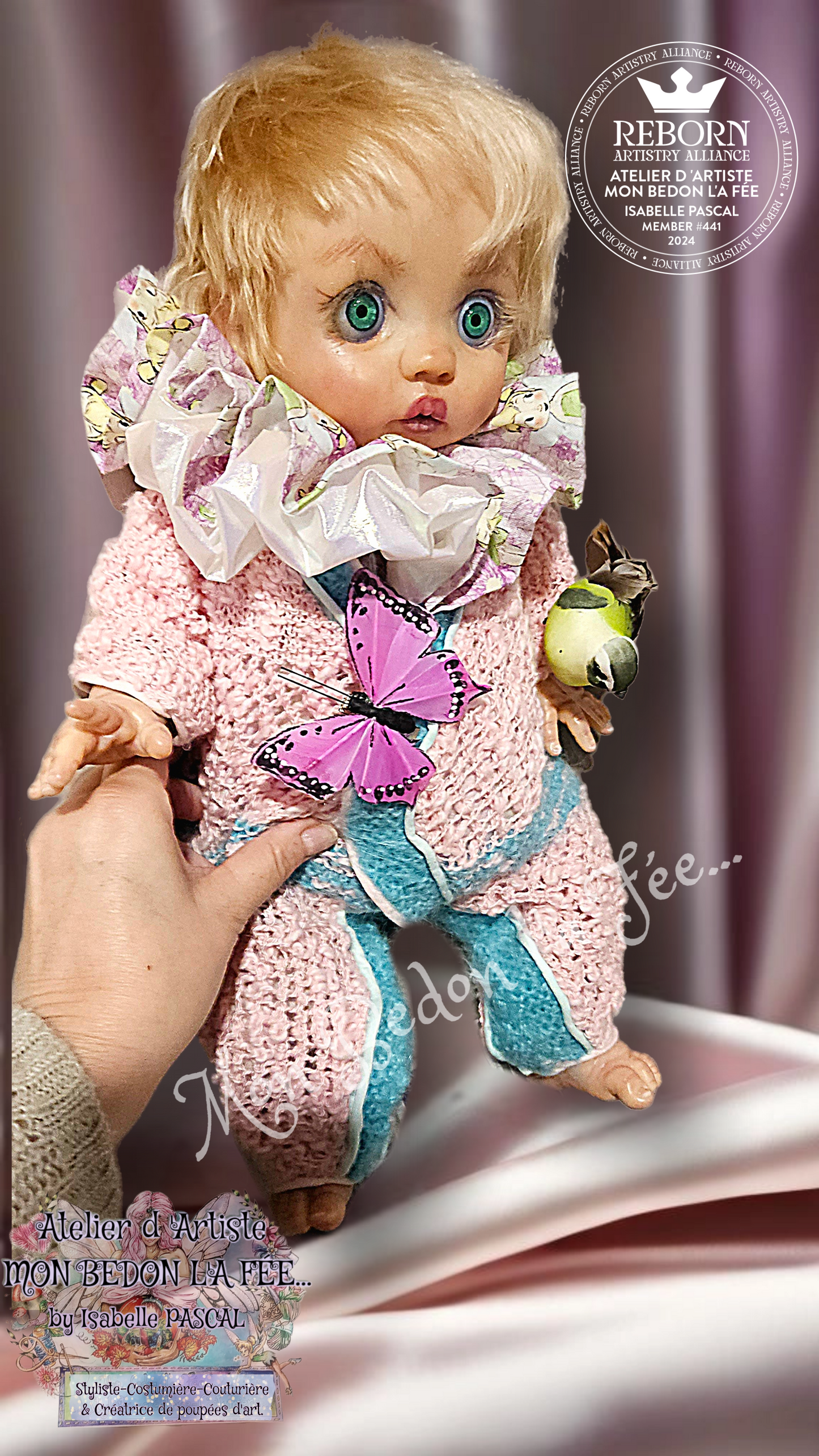 Poupée reborn authentique Peeka by Bonnie Brown