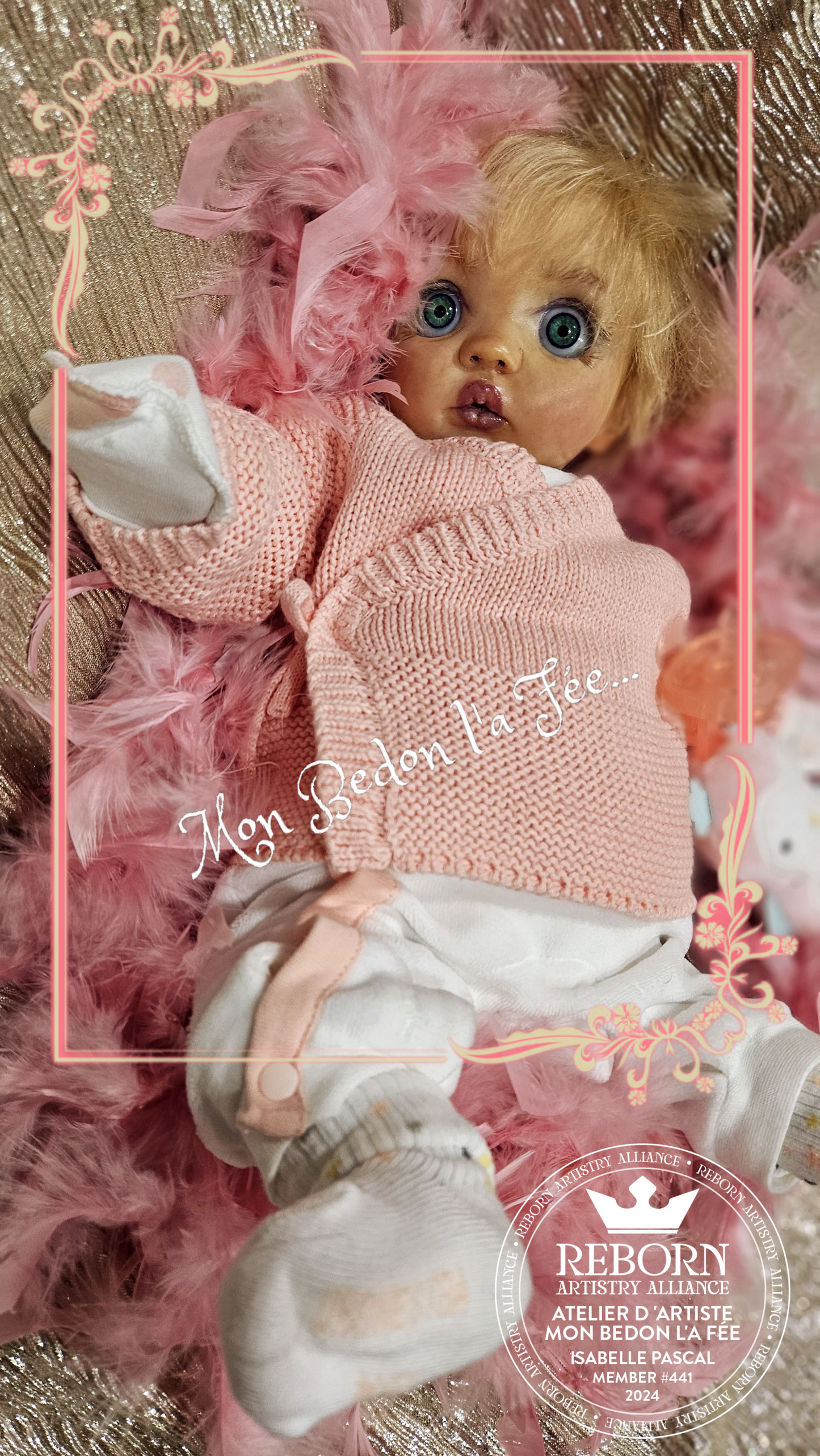 Poupée reborn authentique Peeka by Bonnie Brown