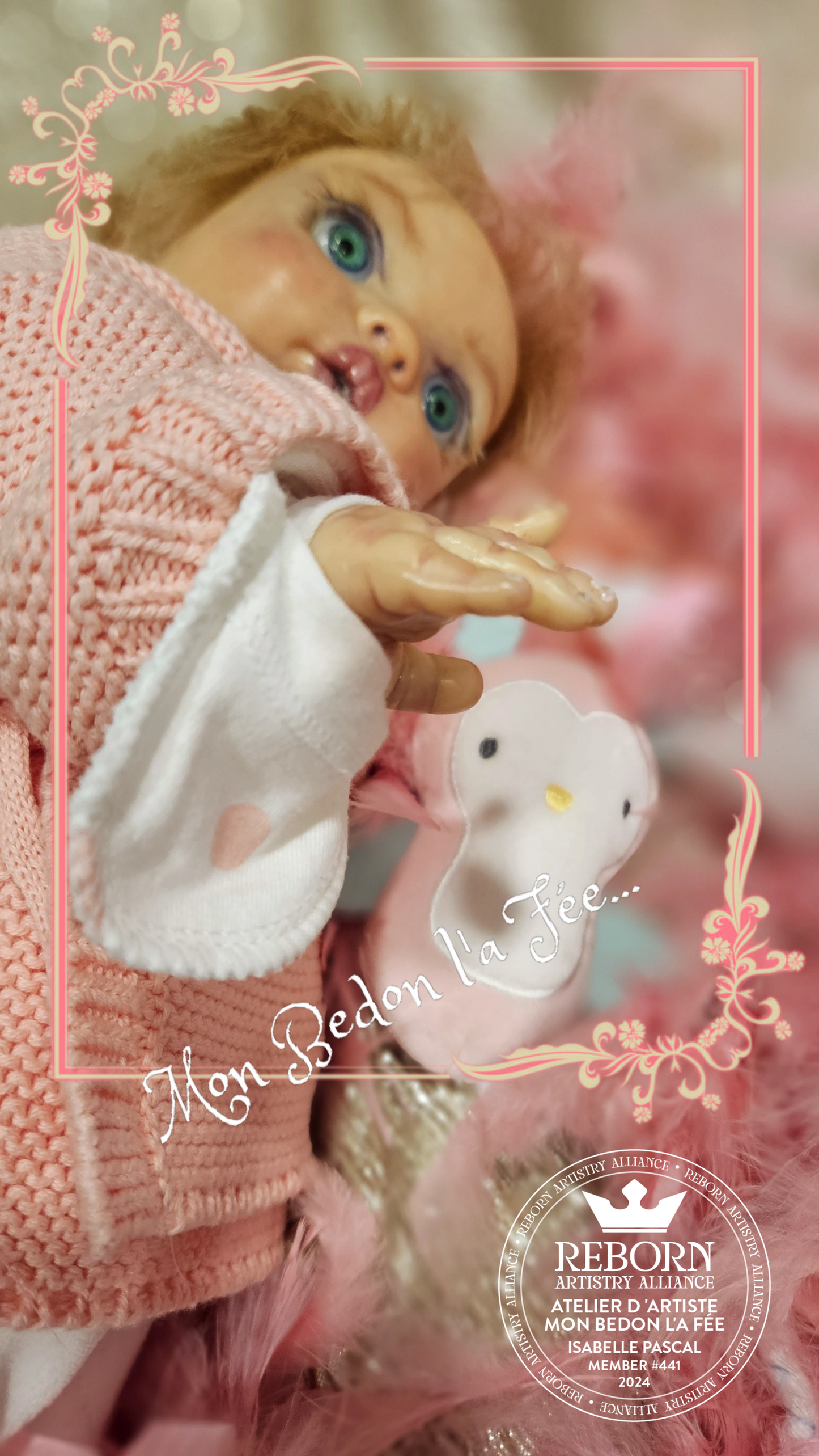Poupée reborn authentique Peeka by Bonnie Brown