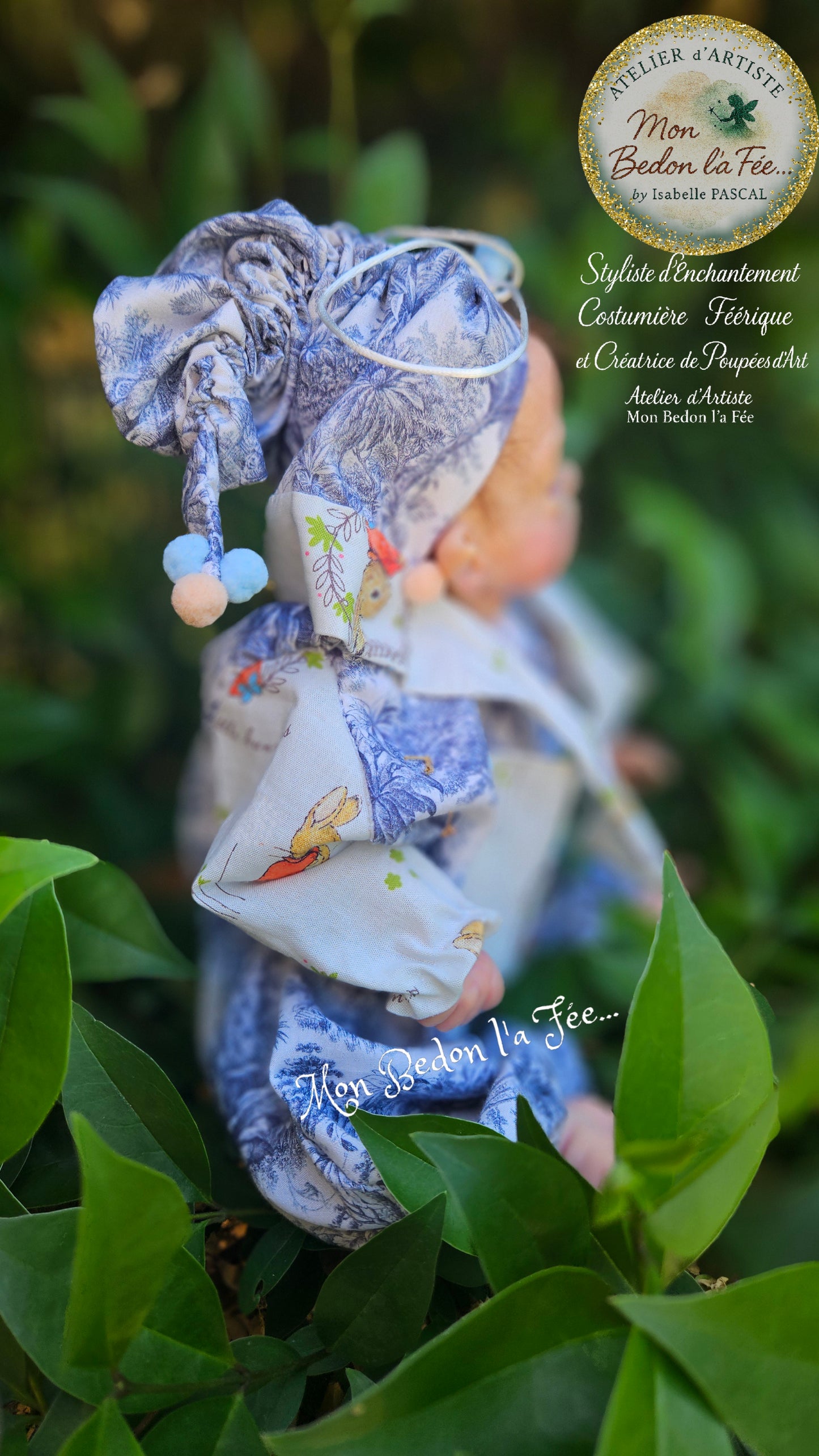 « Rêverie dans les Bois Bleus » – Ensemble couture sur commande