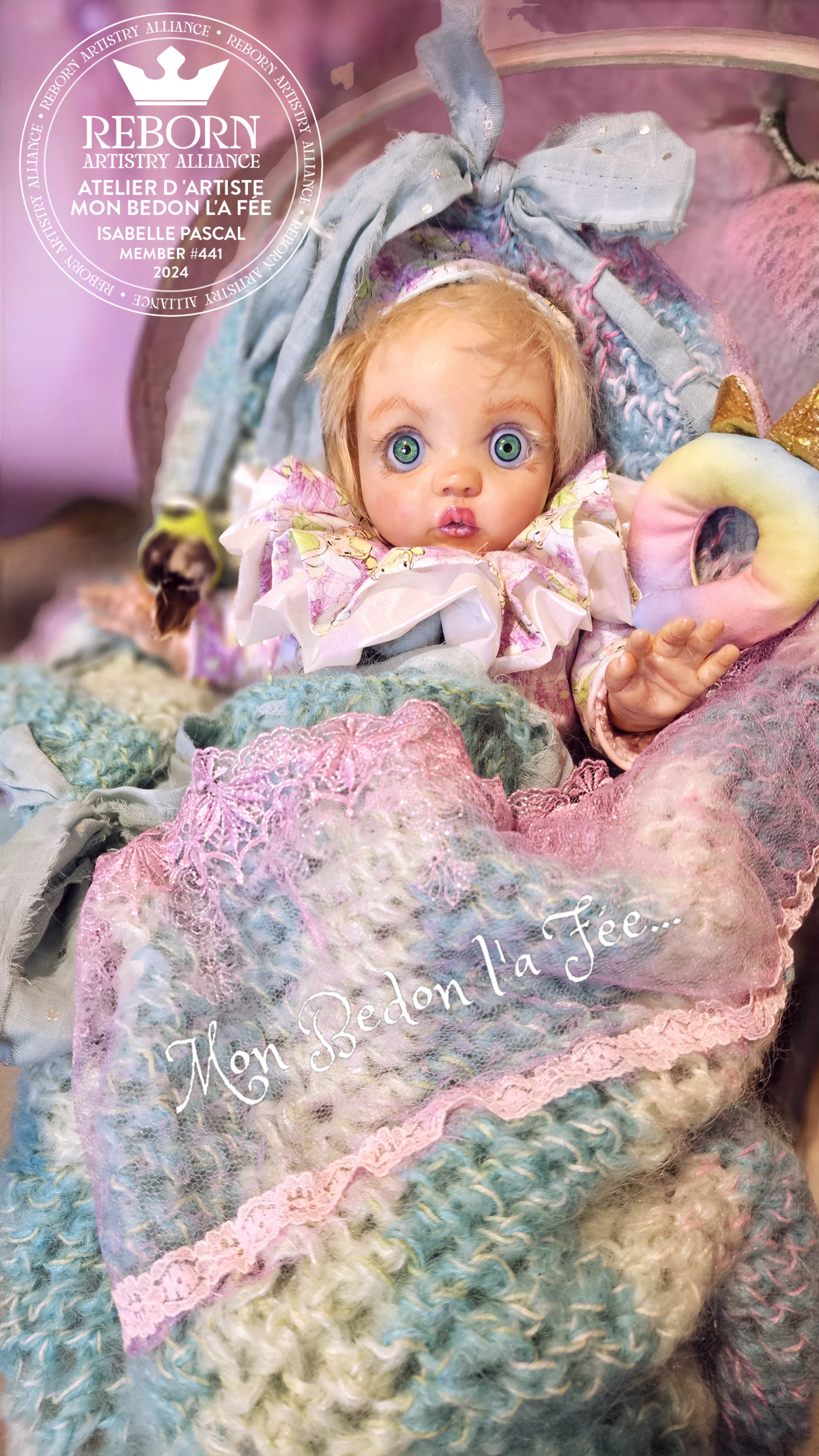 Poupée reborn authentique Peeka by Bonnie Brown