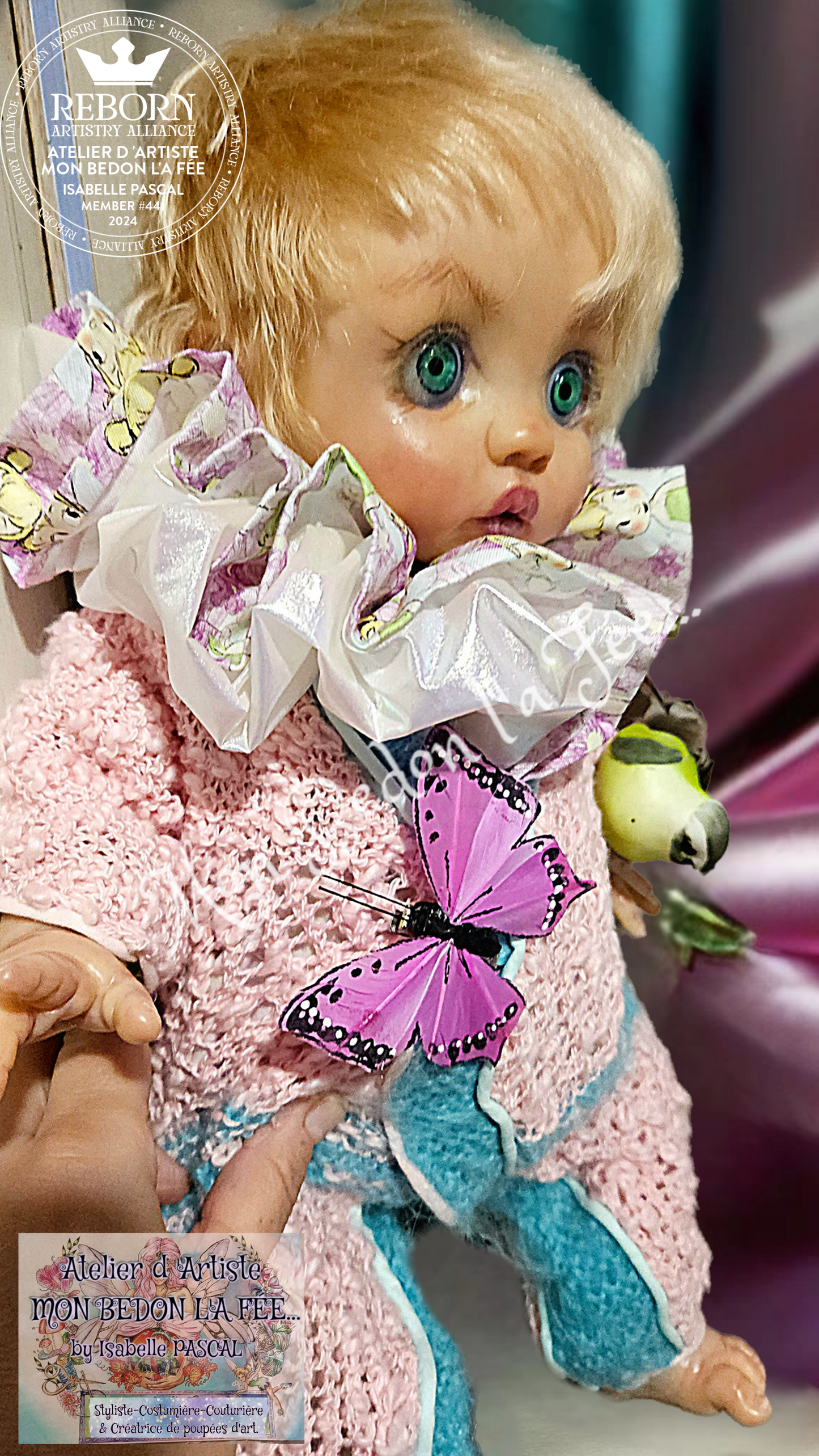 Poupée reborn authentique Peeka by Bonnie Brown