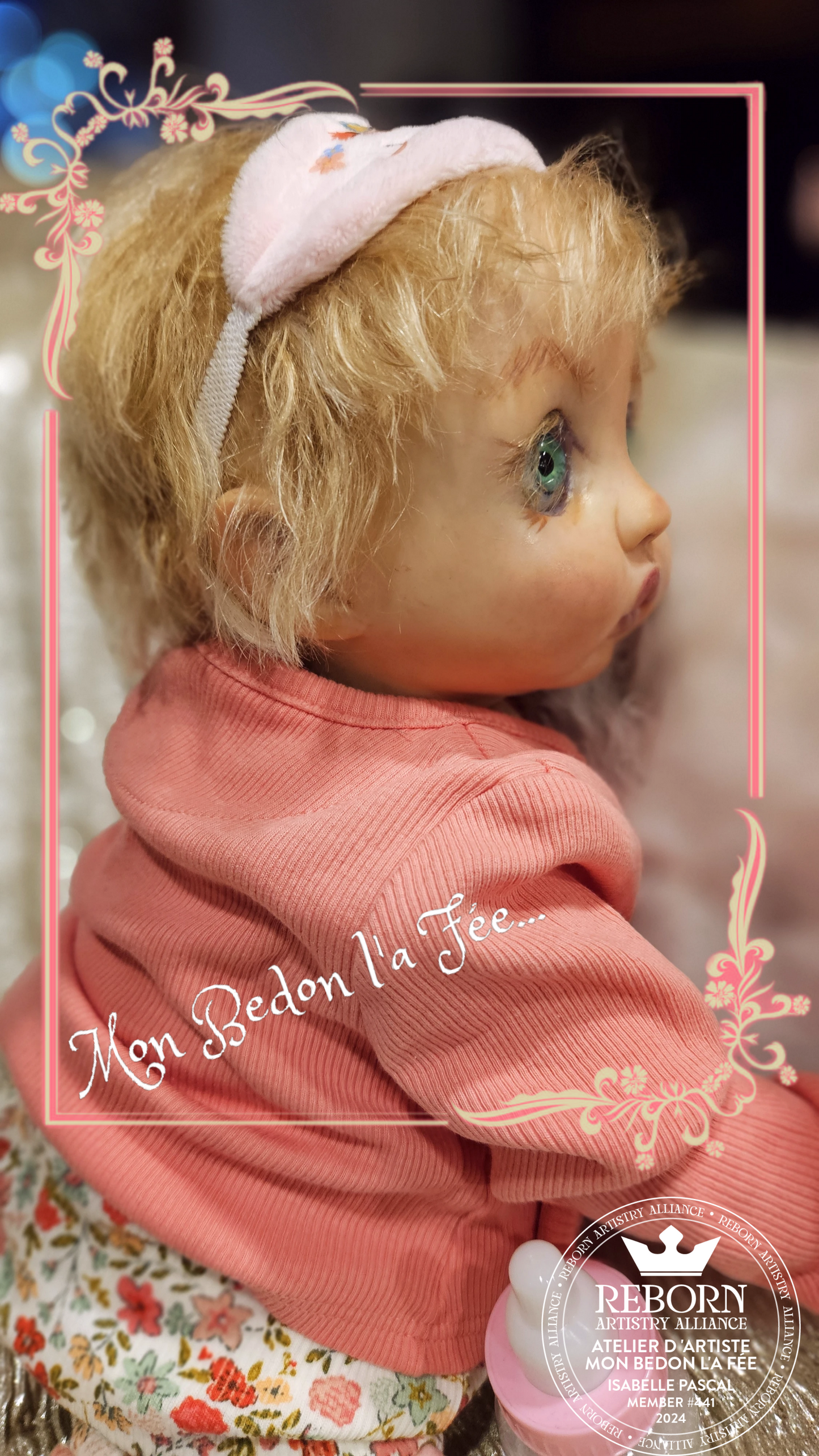 Poupée reborn authentique Peeka by Bonnie Brown