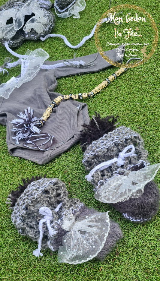 Les Broderies Célestes: Gris Étoilé et Dentelle Féérique ✨🌟💫