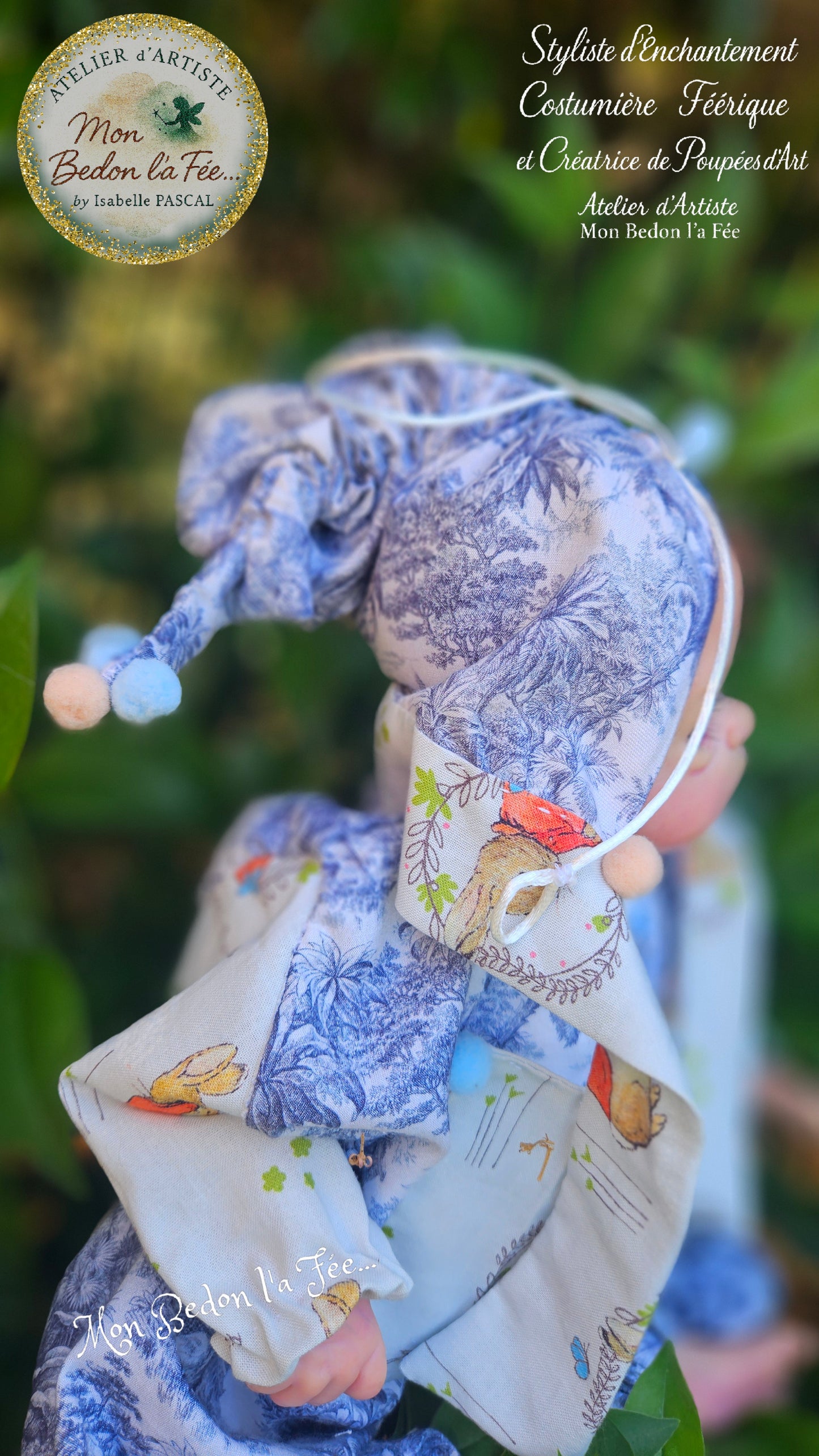 « Rêverie dans les Bois Bleus » – Ensemble couture sur commande