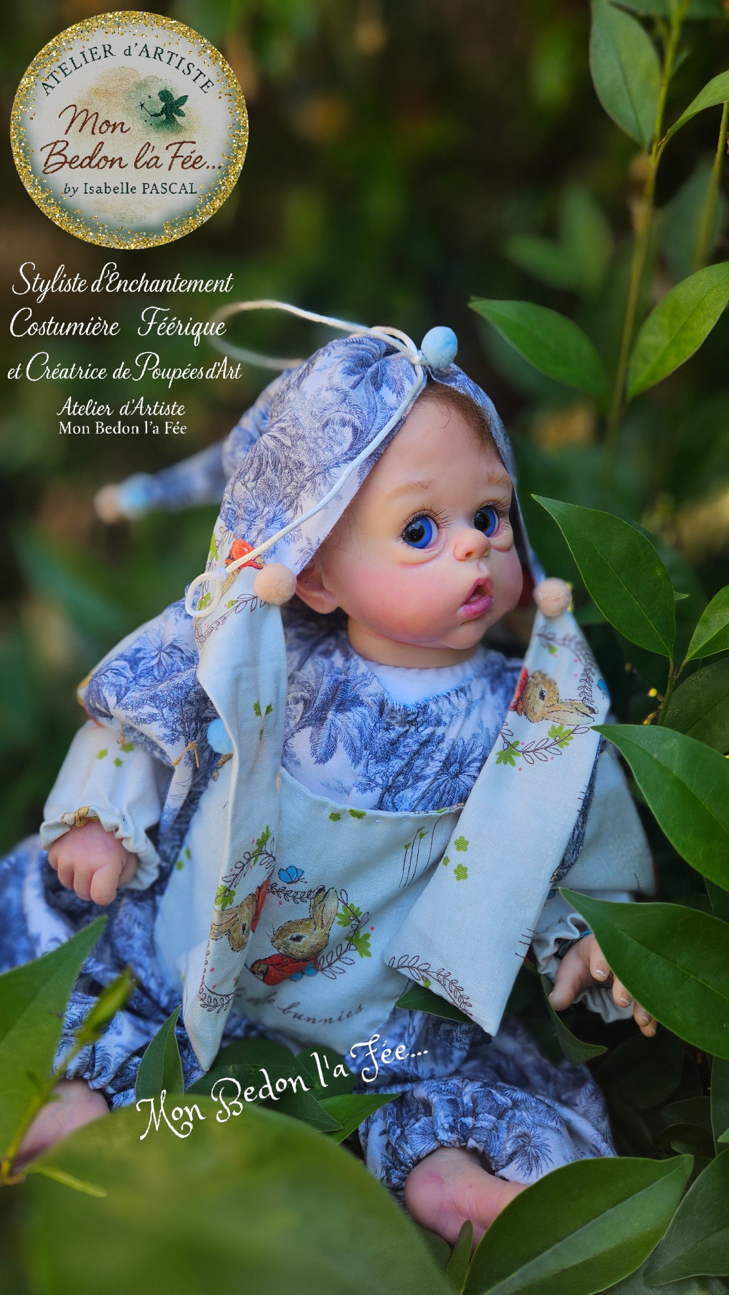 « Rêverie dans les Bois Bleus » – Ensemble couture sur commande