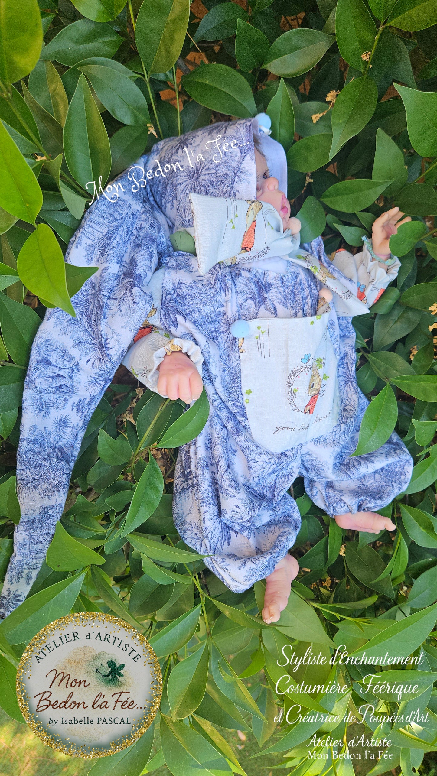 « Rêverie dans les Bois Bleus » – Ensemble couture sur commande