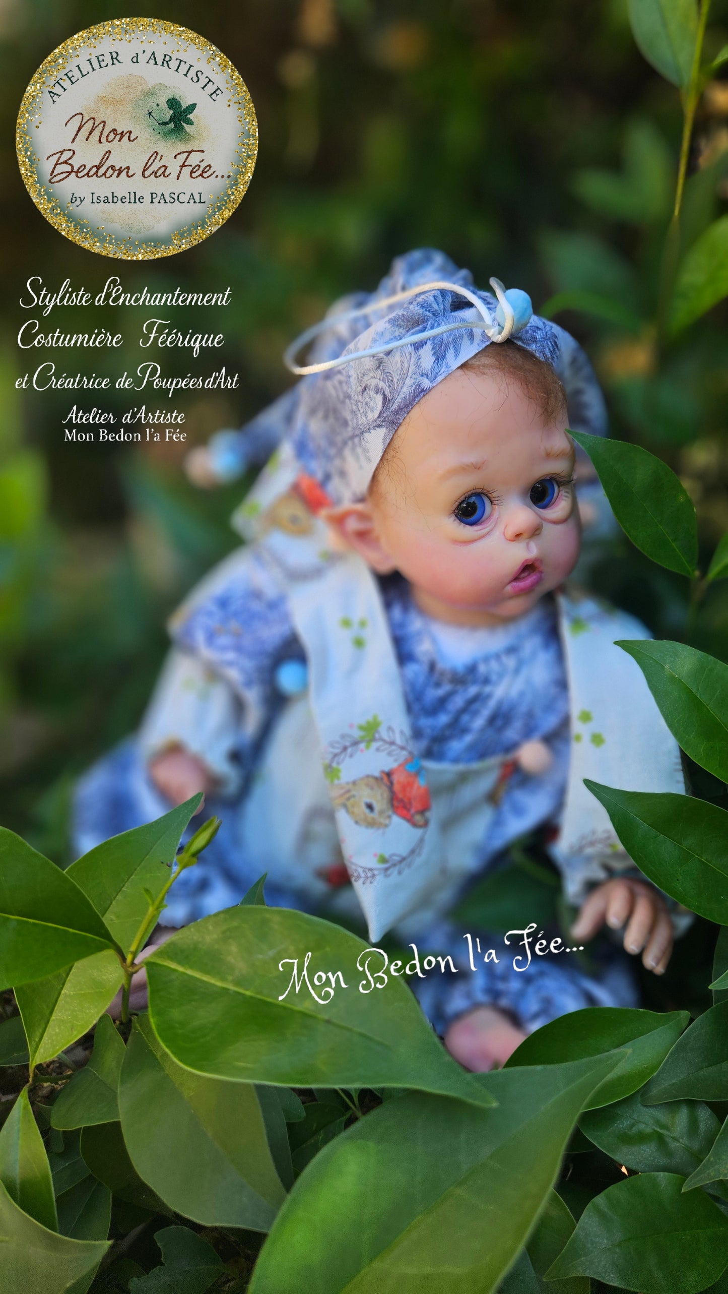 « Rêverie dans les Bois Bleus » – Ensemble couture sur commande