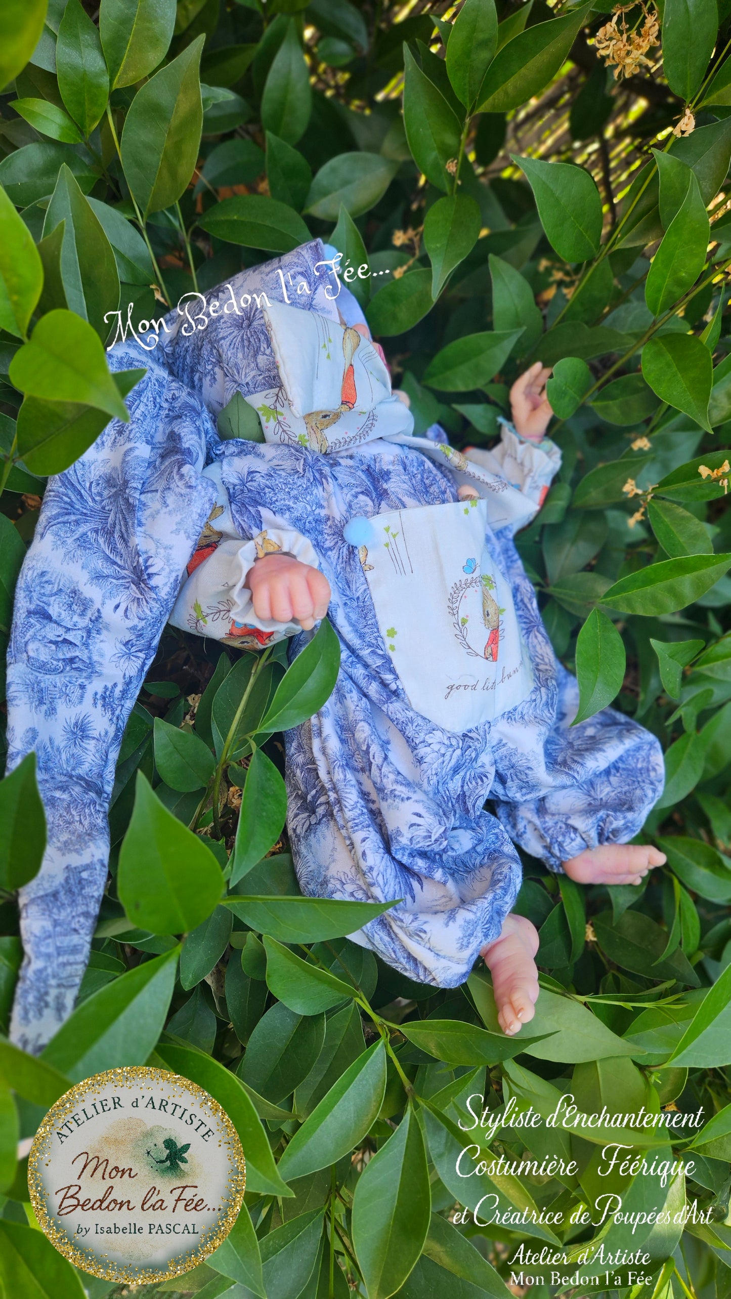 « Rêverie dans les Bois Bleus » – Ensemble couture sur commande