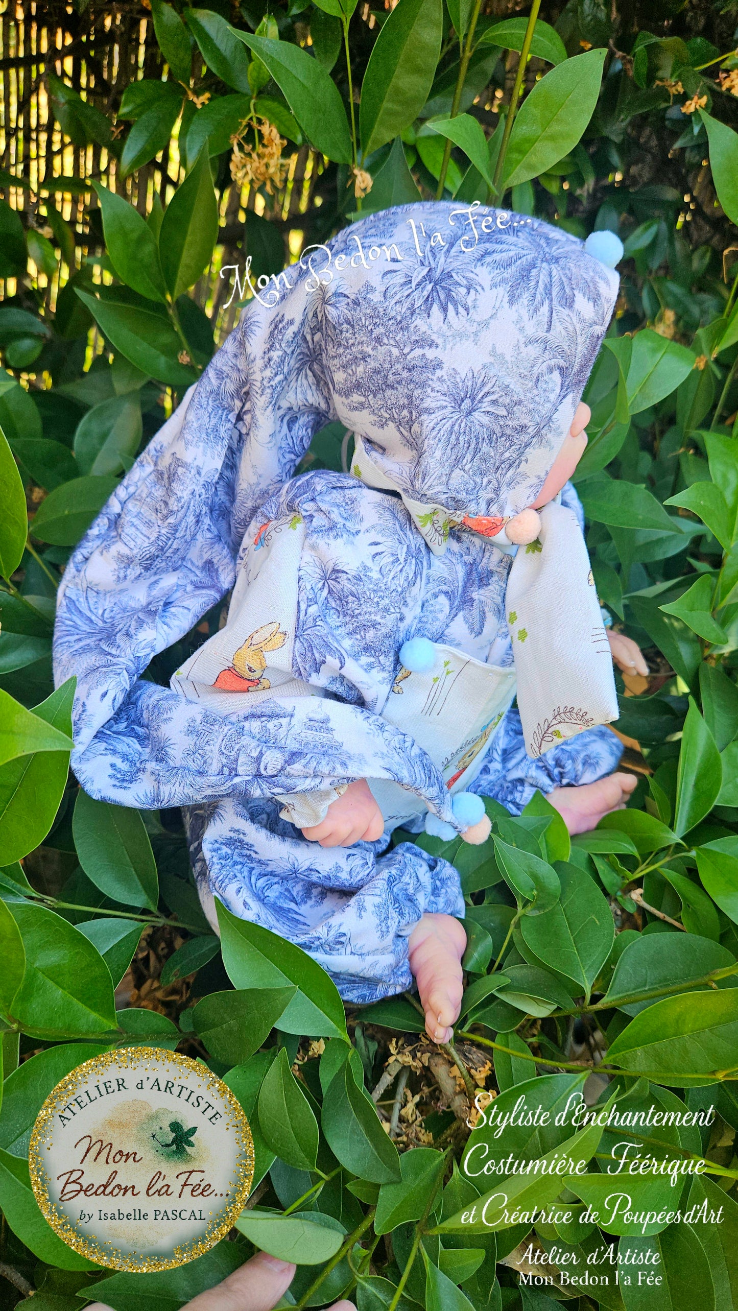 « Rêverie dans les Bois Bleus » – Ensemble couture sur commande